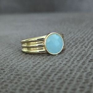 Gorjana "Reed" Ring💍 With Aquamarine🩵 Power💪 Gemstone - NWT